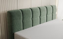Boxspringbett Nala a Strukturstoff mat Schwiew-Optik