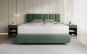 Boxspringbett Nala a Strukturstoff mat Schwiew-Optik