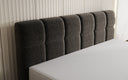 Boxspringbett Nala a Strukturstoff mat Schwiew-Optik