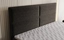 Boxspringbett Viola in Strukturstoff mit Stauraum