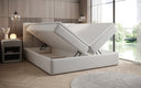 Boxspringbett Lux in Strukturstoff mit Stauraum