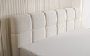Boxspringbett Nala a Strukturstoff mat Schwiew-Optik