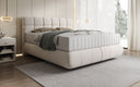 Boxspringbett Nala a Strukturstoff mat Schwiew-Optik