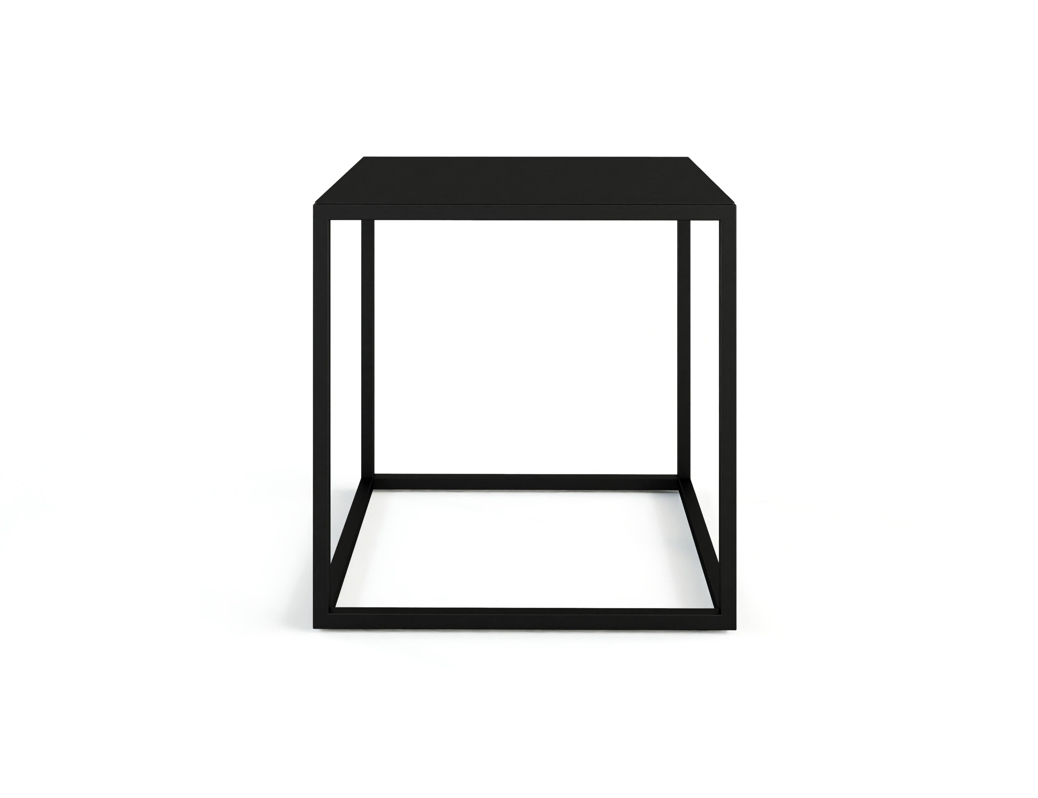 Table basse/table d'appoint Soli X – Design minimaliste en tôle d'acier et Métal