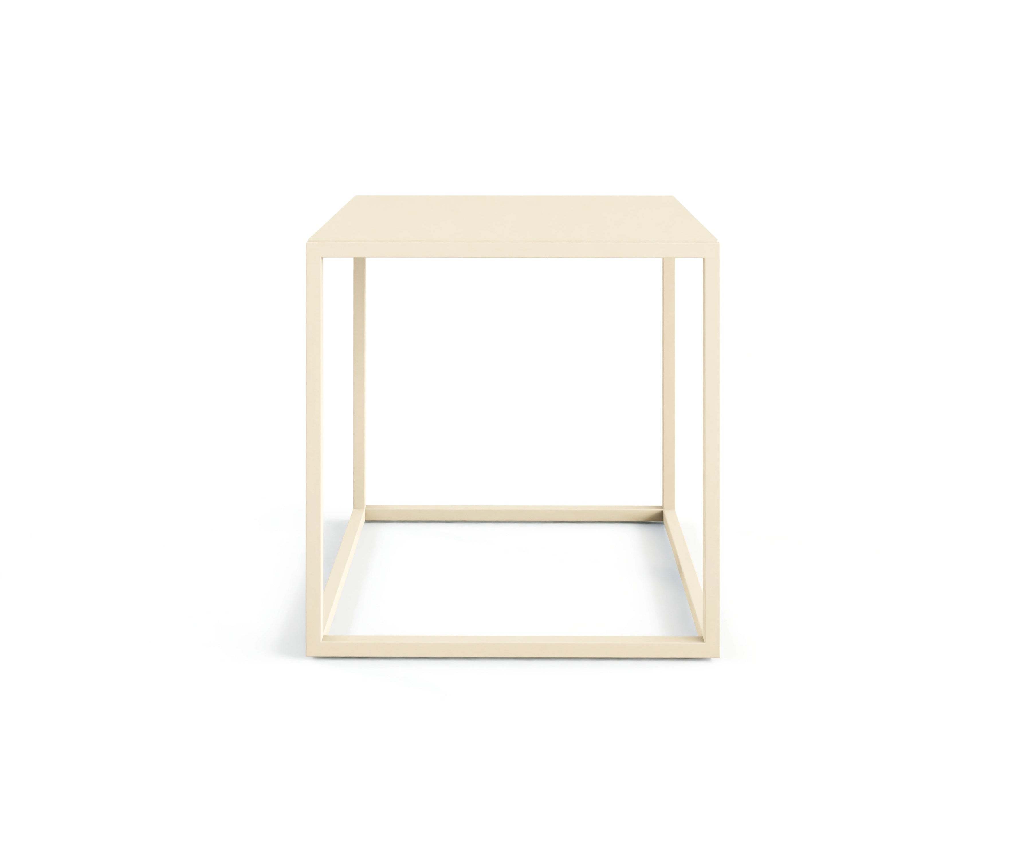 Table basse/table d'appoint Soli X – Design minimaliste en tôle d'acier et Métal