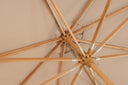 Sonnenschirm Albora – 300 x 300 cm in der Farbe Braun mit Buchengestell