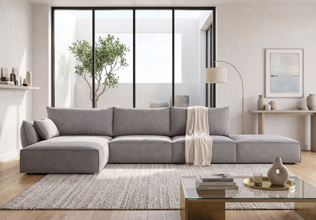 Canapé design Nuvola L Open en Velours