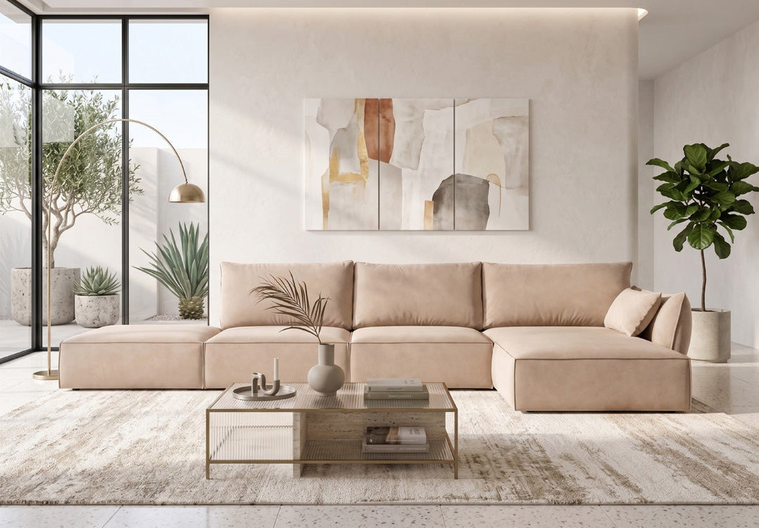 Canapé design Nuvola L Open en Velours