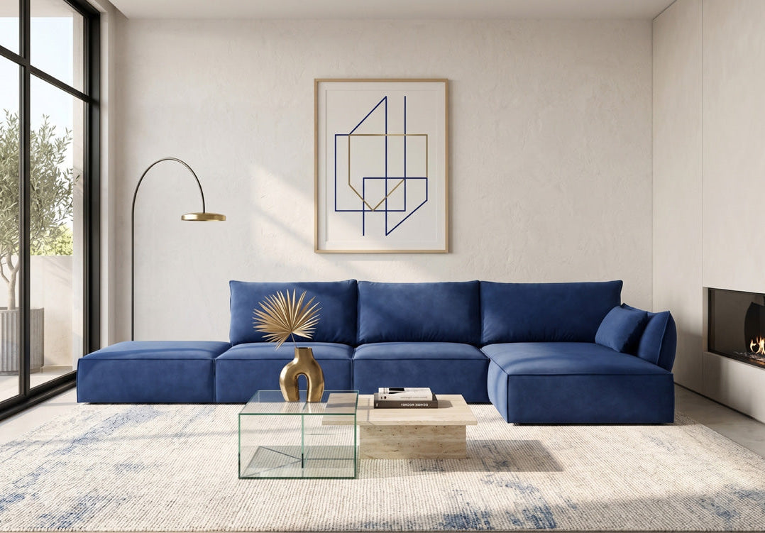 Canapé design Nuvola L Open en Velours