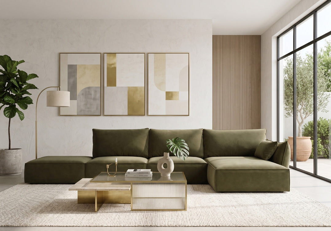 Canapé design Nuvola L Open en Velours