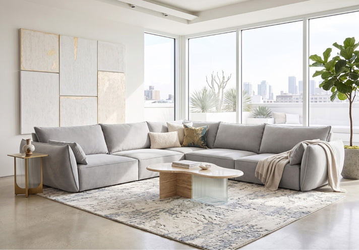 Designer-Ecksofa Nuvola Maxi a Samt