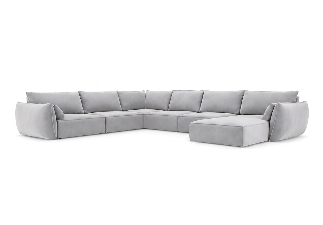 Designer-Sofa Nuvola U aus Samett