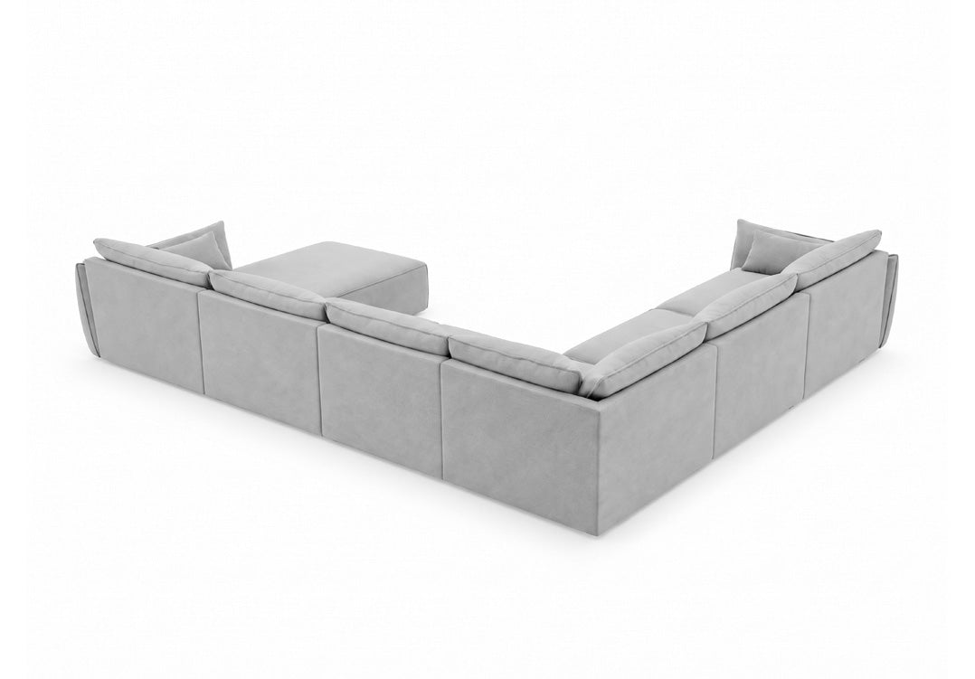Designer-Sofa Nuvola U aus Samett