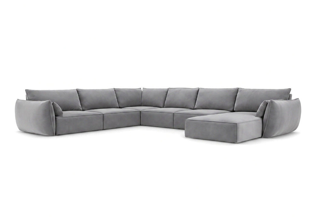Designer-Sofa Nuvola U aus Samett