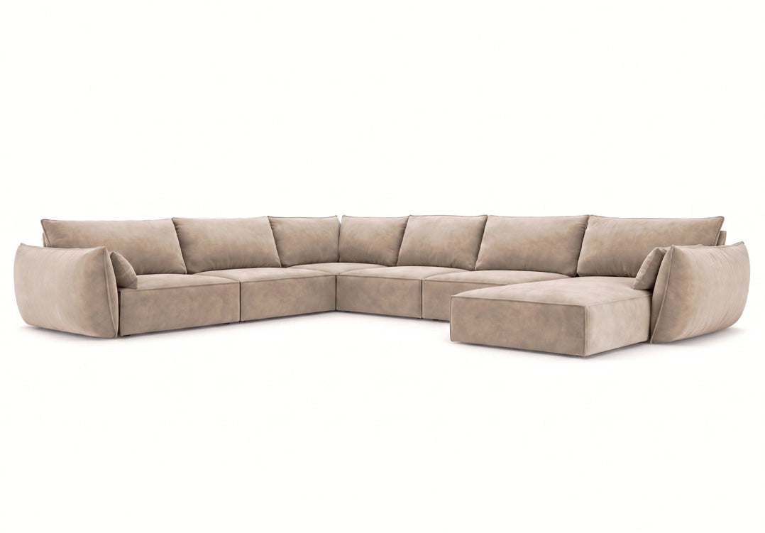Designer-Sofa Nuvola U aus Samett
