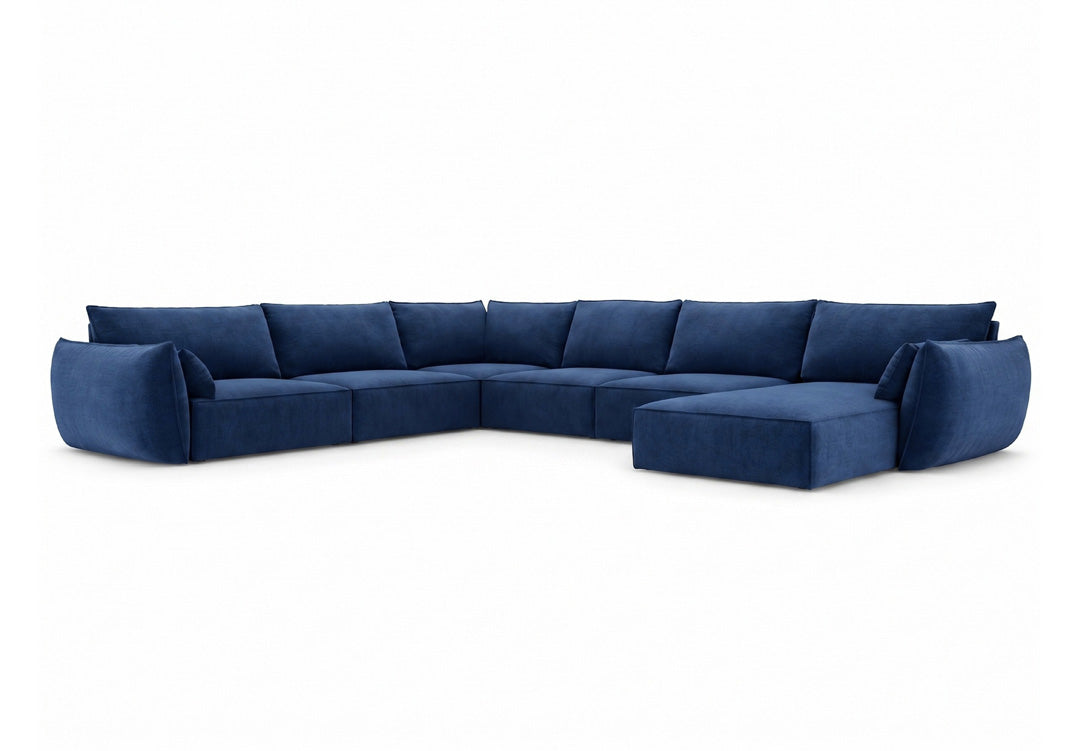 Designer-Sofa Nuvola U aus Samett