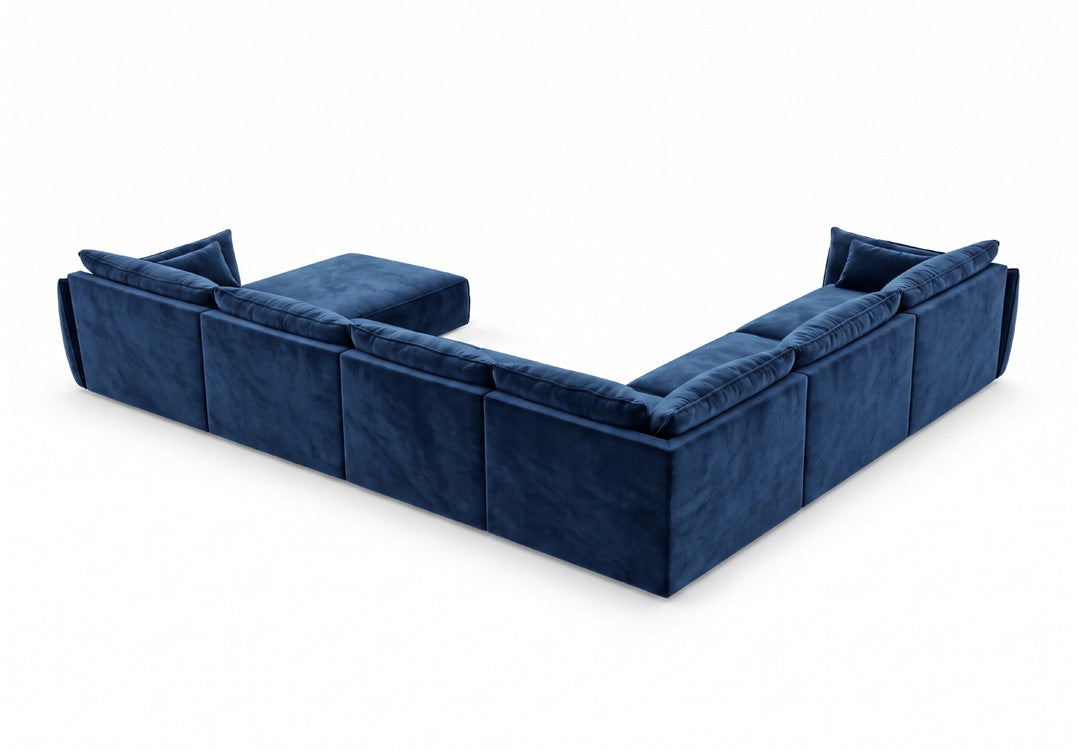 Designer-Sofa Nuvola U aus Samett