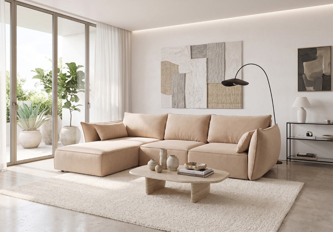 Designer-Sofa Nuvola L aus Samett