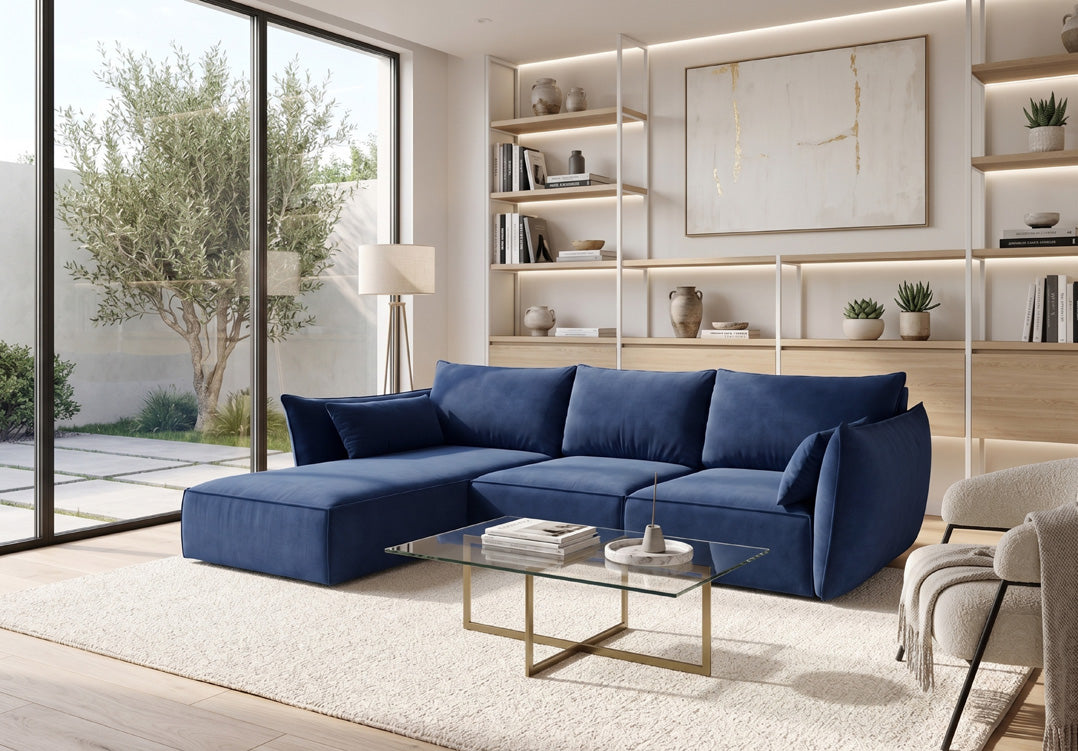 Designer-Sofa Nuvola L aus Samett