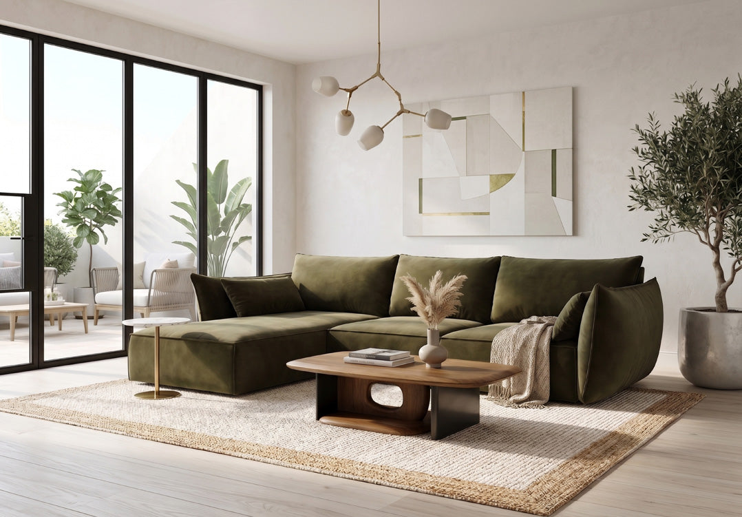 Designer-Sofa Nuvola L aus Samett