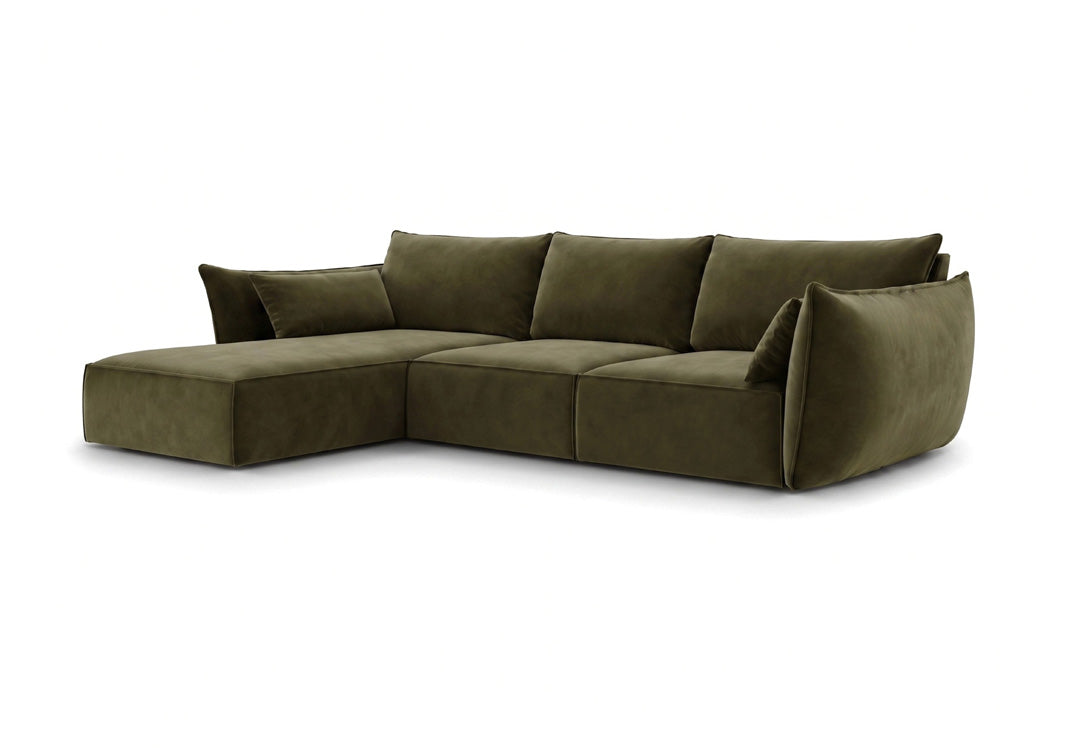 Designer-Sofa Nuvola L aus Samett