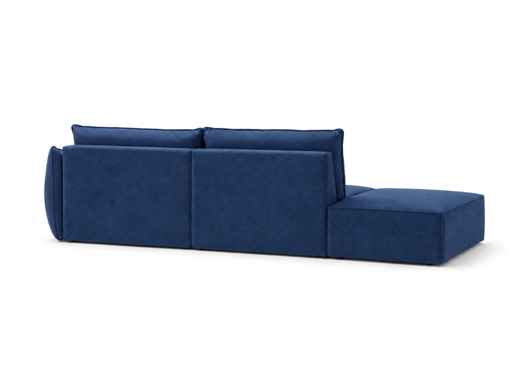 Canapé design avec chaise longue Nuvola en Velours