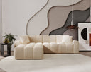 Designer corner sofa Amber in velvet