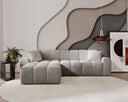 Designer corner sofa Amber in velvet