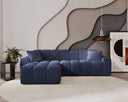Designer corner sofa Amber in velvet