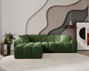 Designer corner sofa Amber in velvet