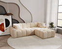 Designer corner sofa Amber in velvet