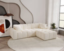 Designer corner sofa Amber in velvet