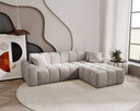 Designer corner sofa Amber in velvet