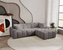 Designer corner sofa Amber in velvet