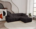 Designer corner sofa Amber in velvet