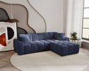 Designer corner sofa Amber in velvet