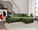 Designer corner sofa Amber in velvet