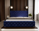 Designer Upholstered Bed Royal in Velvet with Storage