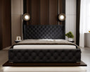 Designer Upholstered Bed Royal in Velvet with Storage