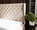 Designer Upholstered Bed Royal in Velvet with Storage