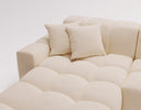 Designer corner sofa Amber in velvet