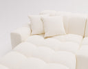 Designer corner sofa Amber in velvet