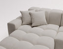 Designer corner sofa Amber in velvet
