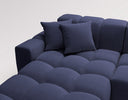 Designer corner sofa Amber in velvet