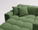Designer corner sofa Amber in velvet