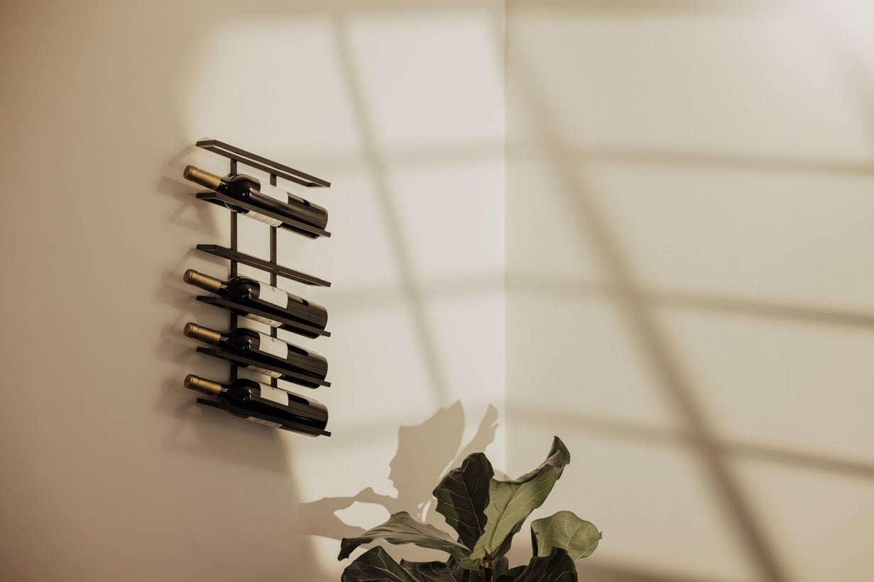 Étagère à vin Vinia – Étagère murale en Métal pour un rangement élégant du vin