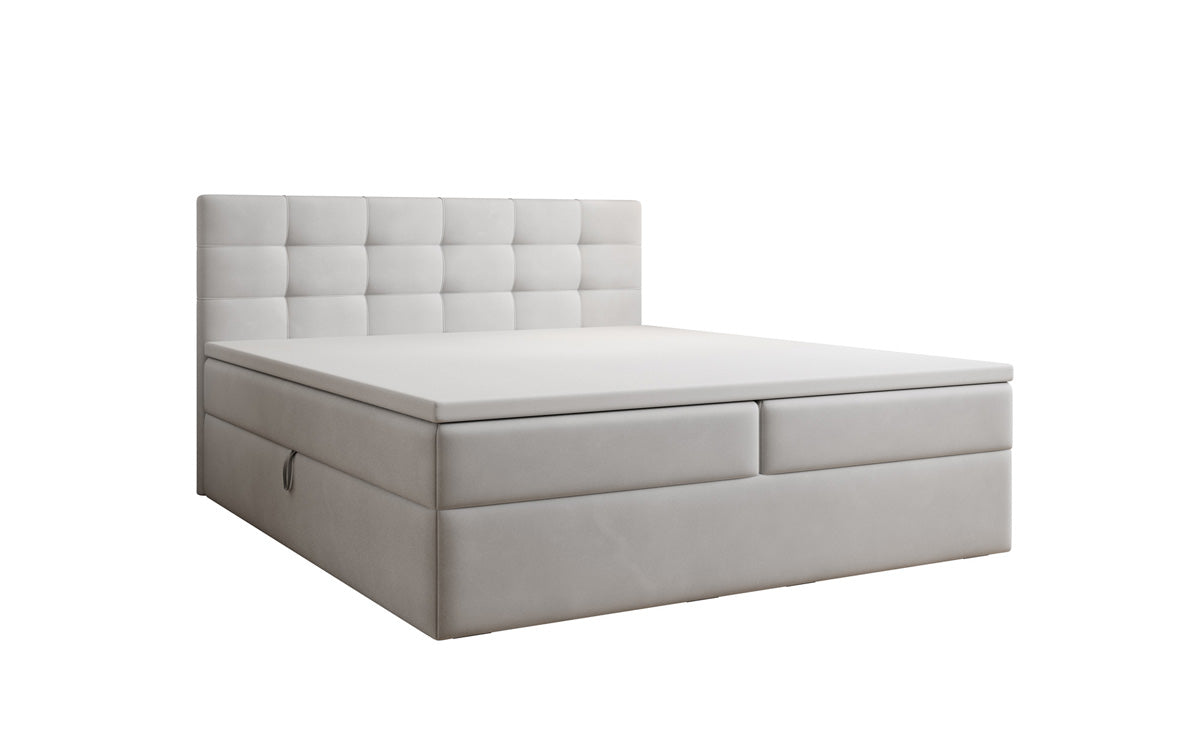 Boxspringbett Lux Samett mat Späicherplaz
