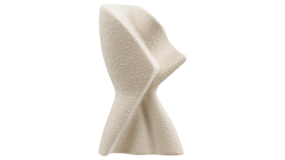 Figurine décorative Kenlo - en céramique blanche