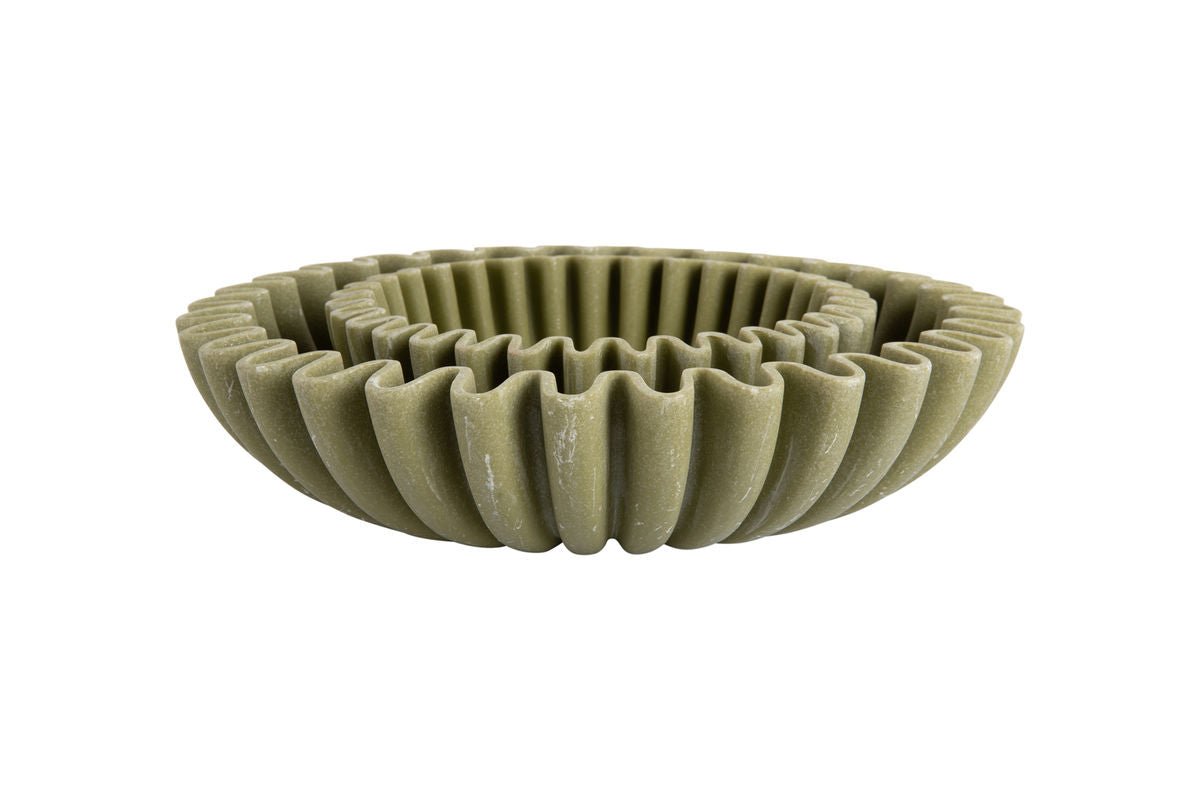 Zorin Large Bowl – Made of Polyresin / Wave Pattern