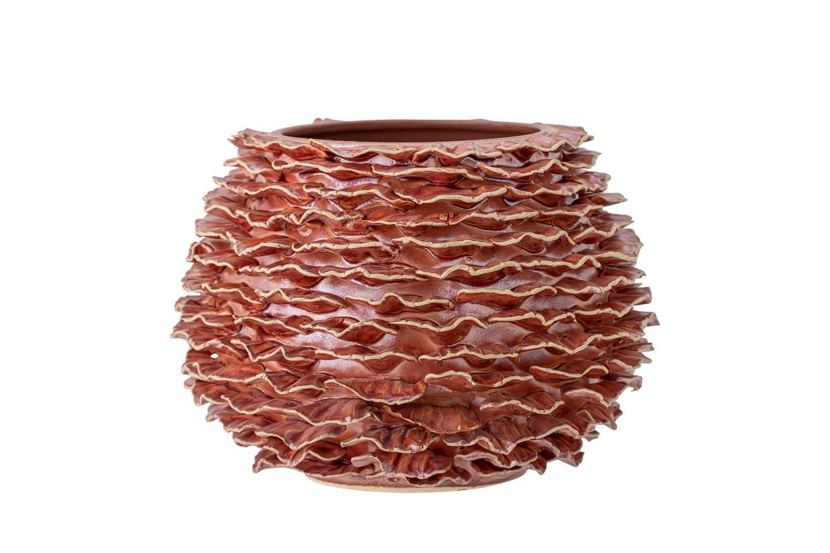 Vase "Wavyred" – made of stoneware